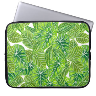 Konstruktion för tropiska löv mönster laptop sleeve