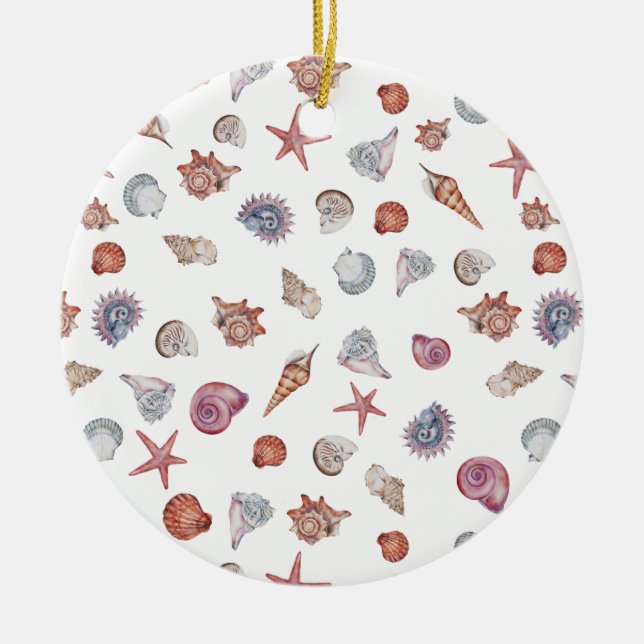 Konstruktion för undervattensfärgssammansättning S Julgransprydnad Keramik (Framsidan)