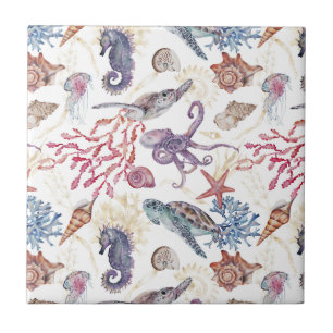 Konstruktion för undervattensfärgssammansättning S Kakelplatta