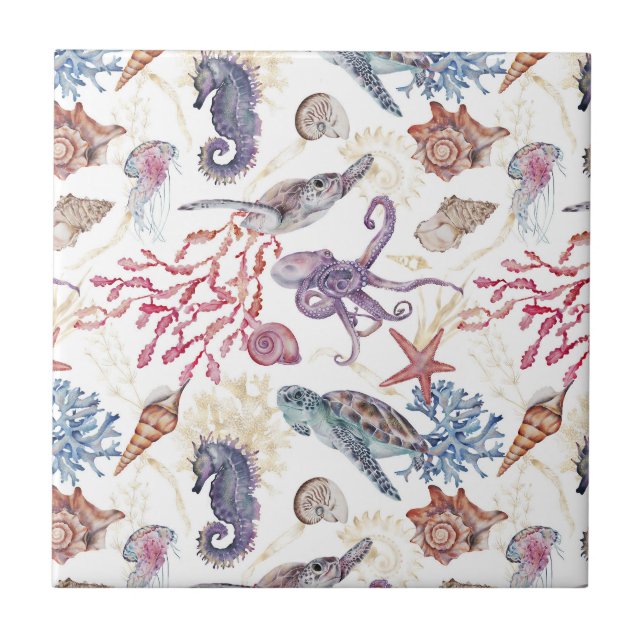 Konstruktion för undervattensfärgssammansättning S Kakelplatta (Framsidan)