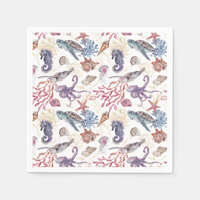 Konstruktion för undervattensfärgssammansättning S Pappersservett (Framsidan)