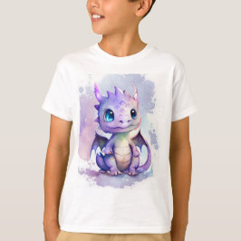 Konstruktion för vattenfärgen Cute Lila Baby T Shirt