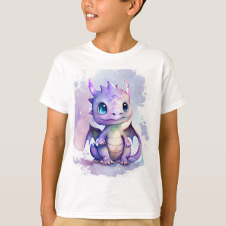 Konstruktion för vattenfärgen Cute Lila Baby T Shirt