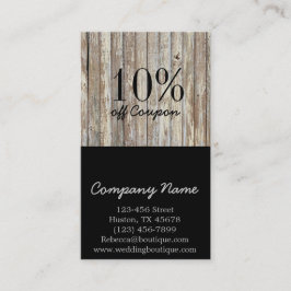 konstruktion för vintagewoodgrainhandyman rabattkort