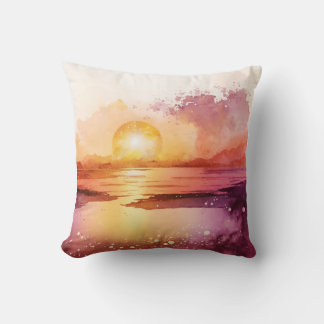 Konstruktion för Watercolor Beach Series 3 Kudde