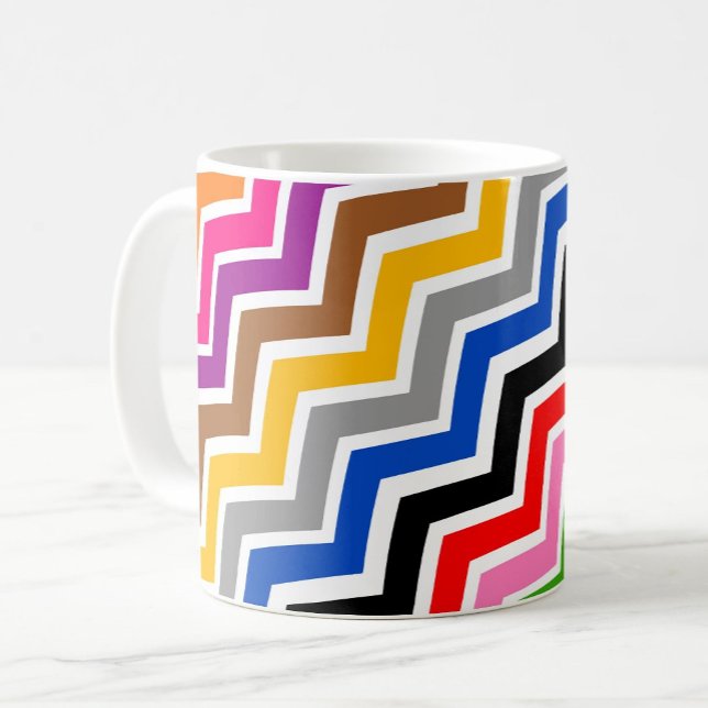 Konstruktion för Zigzag Chevron Mönster med flera  Kaffemugg (Skapare uppladdad)