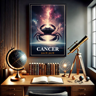 Konstruktion för zodiakkrabba i Cosmic Cancer Poster