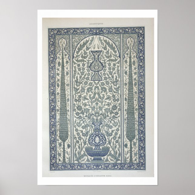 Konstruktion från moskén i Ibrahym Agha, från "ara Poster (Framsidan)