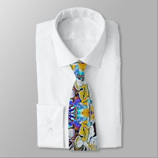 Konstruktion i Guld och Blue Neck Tie Slips