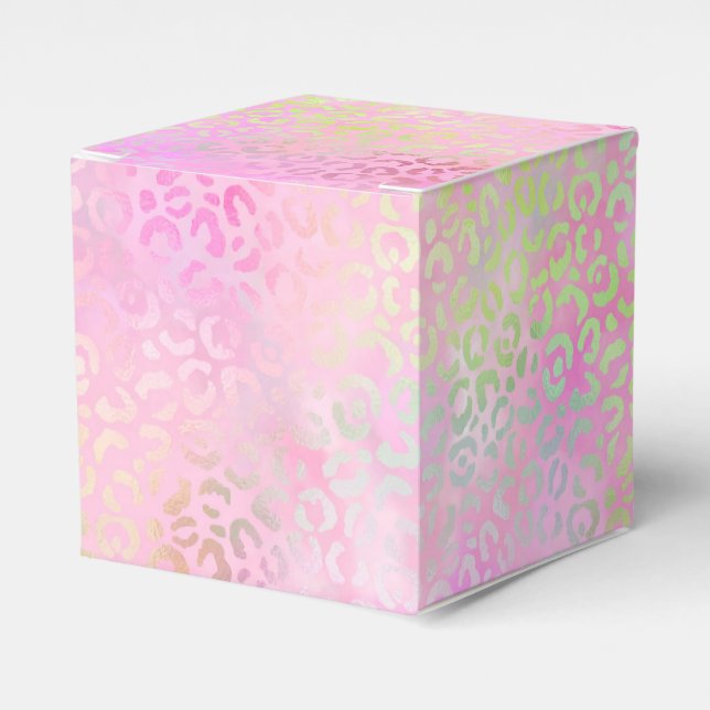 Konstruktion i Iridescent Leopard-serien 1 Presentaskar (Framsidan Sidan)