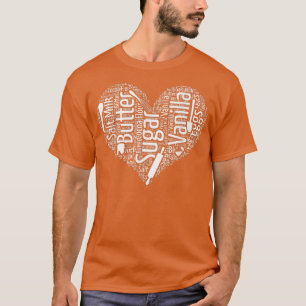 Konstruktion Ingredienser Utensils Heart T- Shirt T