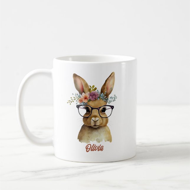 Konstruktion med glasblommor Krona Kaffemugg (Vänster)