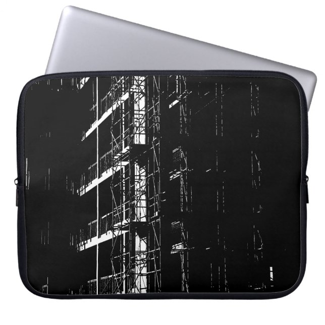 Konstruktion med hög kontrast laptop sleeve (Framsidan)