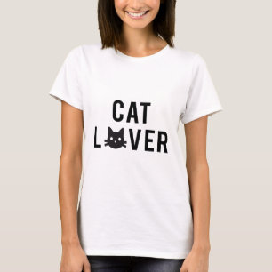Konstruktion med katt-lapp och svart katt ansikte t shirt