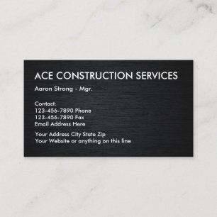 Konstruktion servar Businesscards Visitkort