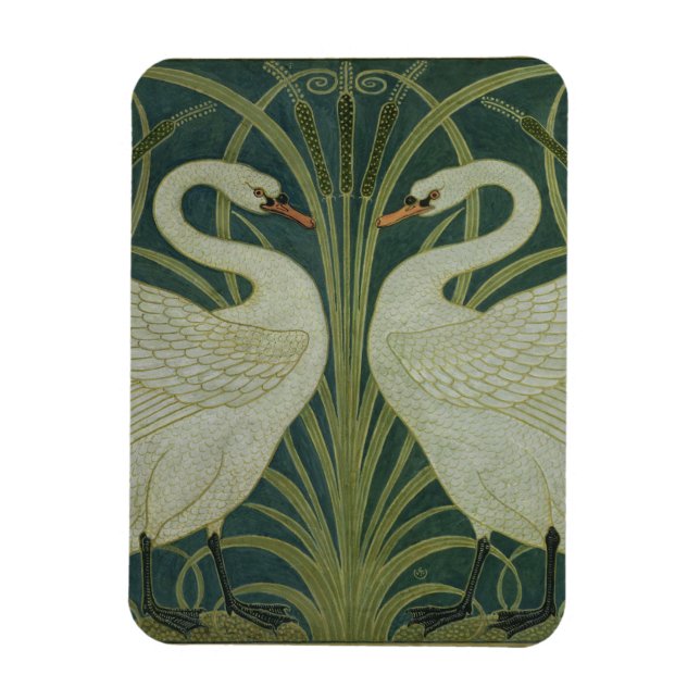 Konstruktion "Svan, Ryssland och tapet" Magnet (Vertikal)