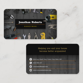 Konstruktion | Uppdragstagare | Handy Man Visitkort