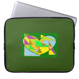 Konstruktionell grönt på laptop sleeve-hölje laptop fodral