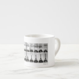 Konstruktionen av det Eiffel torn Espressomugg