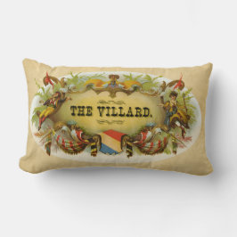 Konstruktionen av Vintagen Cigar Box Villard Haban Lumbarkudde