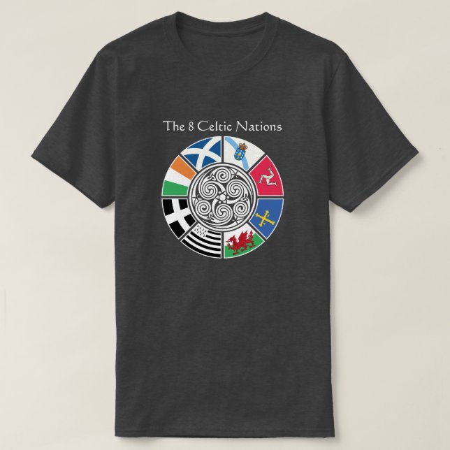 Konstruktionen för 8 gamla keltiska Flagga T-shirt (Design framsida)