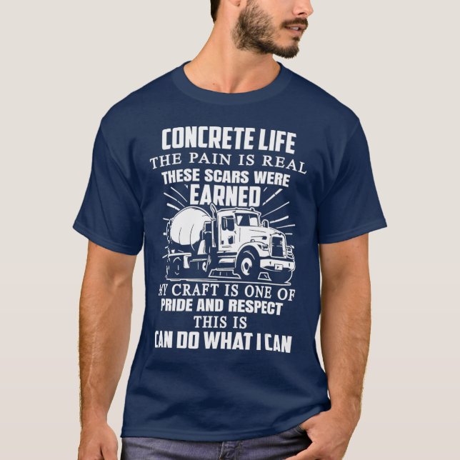 Konstruktionens livslängd för grävmaskiner t shirt (Framsida)