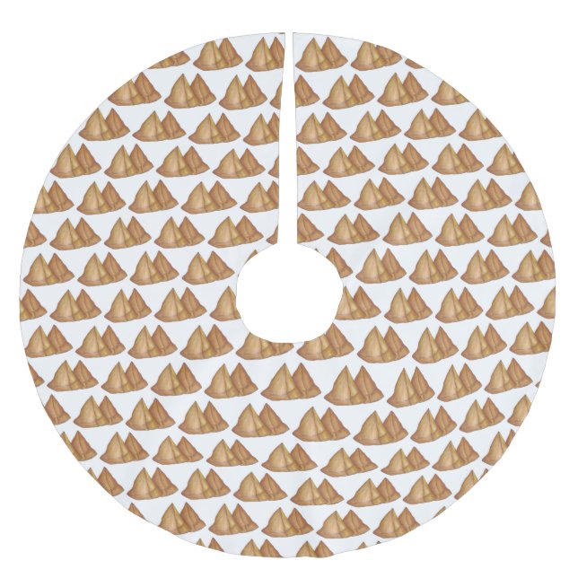 Konstruktionering av den indiska matgrönsaksproduk julgransmatta borstad polyester (Framsidan)