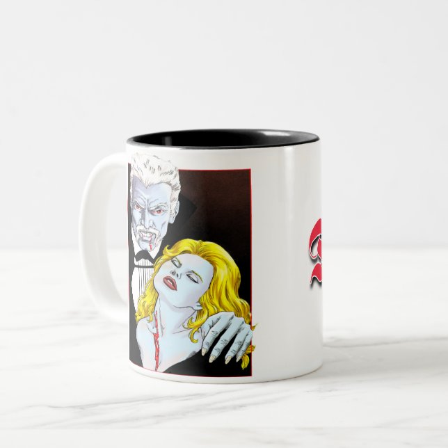 Konstruktionkaffe av Dracula V1 mugg (Framsida vänster)