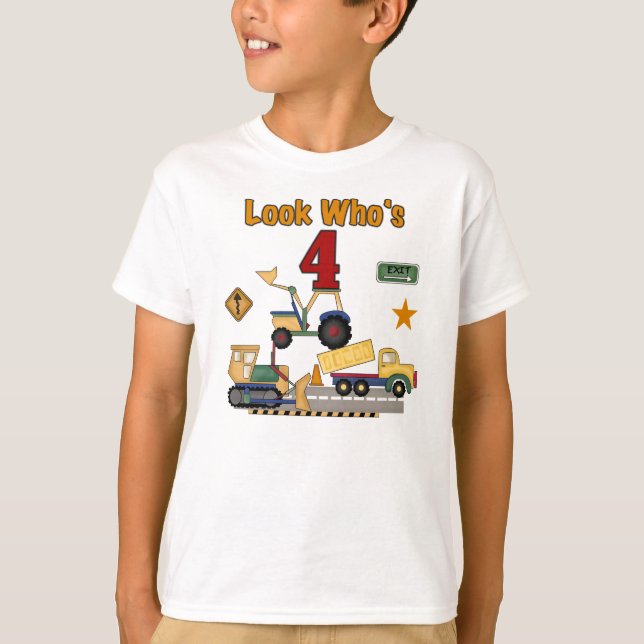 Konstruktions4e födelsedagen tee shirt (Framsida)