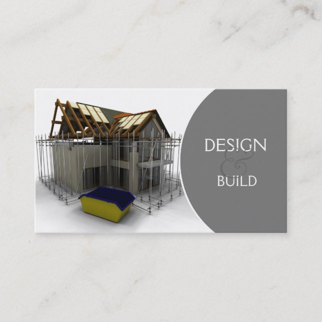 Konstruktions-/arkitektvisitkort Visitkort (Framsida)