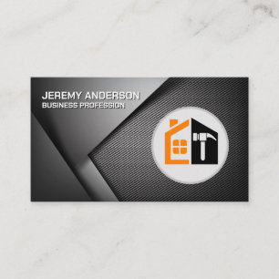 Konstruktions Hem Hammar Logotyp Visitkort