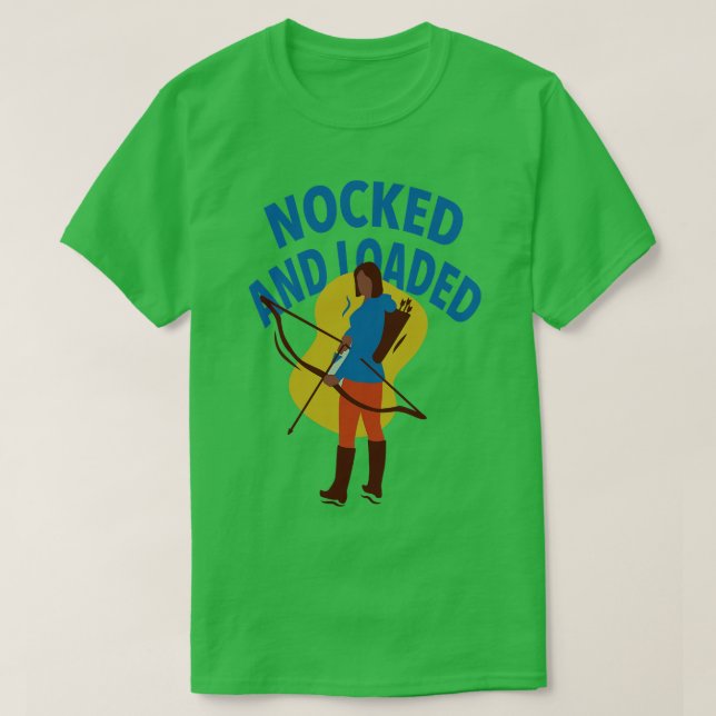 Konstruktionsarkitektur för Bow Hunting Arrow och  T Shirt (Design framsida)