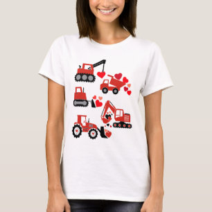 Konstruktionsbil jag tycker du är rolig unge pojke t shirt