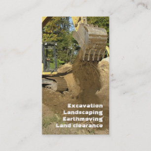 Konstruktionsbranschgrävskopa Visitkort