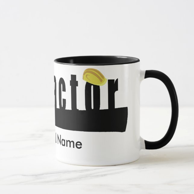 Konstruktionsbyggmästare som inhyser mugg (Höger)