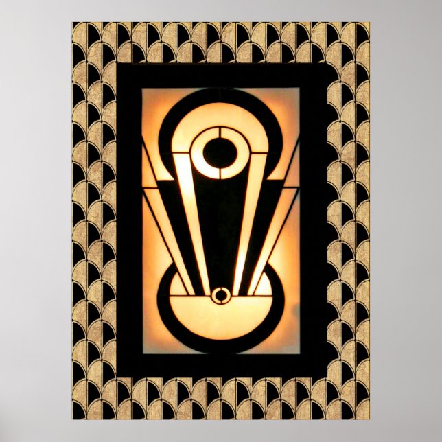 Konstruktionsdesign för Art Deco Poster (Framsidan)