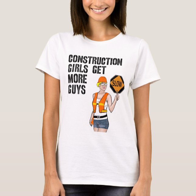 Konstruktionsflickaskjorta T-shirt (Framsida)