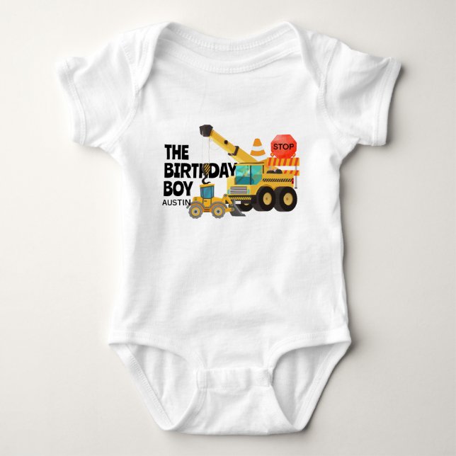 Konstruktionsfordon |  Barnkalas   T Shirt (Framsida)