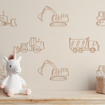 Konstruktionsfordon Byggpojke Lastbil Boho Beige