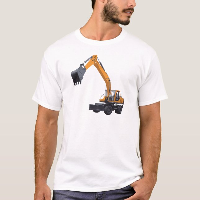Konstruktionsgrävskopa T Shirt (Framsida)