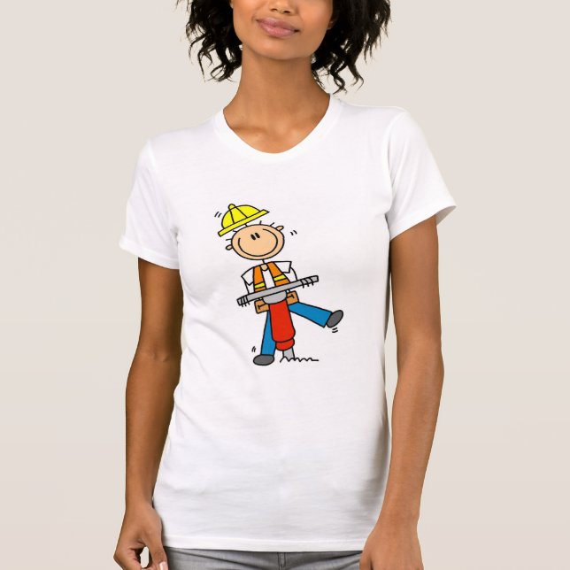 Konstruktionsjacken bultar T-tröja och gåvor T-shirt (Framsida)