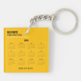 Konstruktionskalender för akryl | Gult och kran