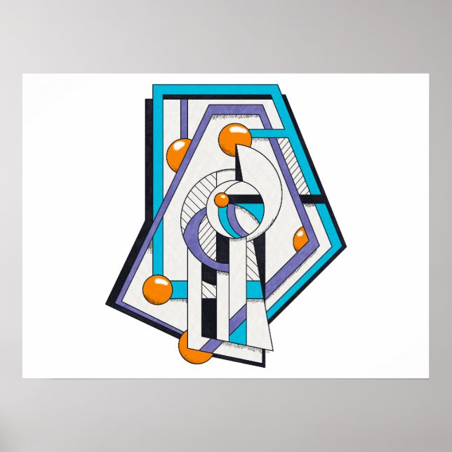 Konstruktionskonstruktionskonstruktion för geometr poster (Framsidan)