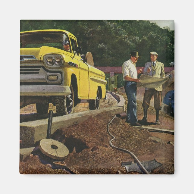 Konstruktionskontrakt för vintage Business Archite Magnet (Framsidan)