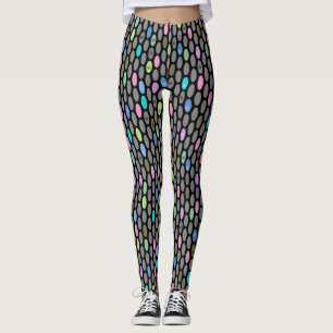 Konstruktionskretsar för sömlös färg polka dots pa leggings
