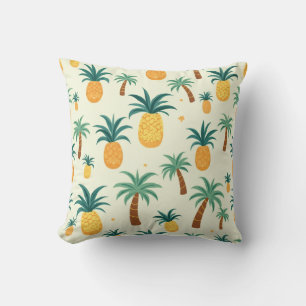 Konstruktionskuddar för ananas och handflatan träd kudde
