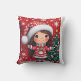 Konstruktionskuddar för flicka-chrismas kudde