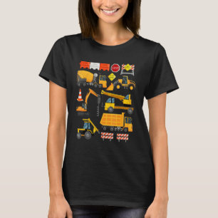 Konstruktionslastare Traktor Tömningslastare Konst T Shirt