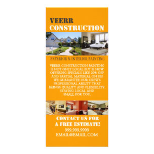 Konstruktionsmålning, Insida, yttre Flyer Reklamkort