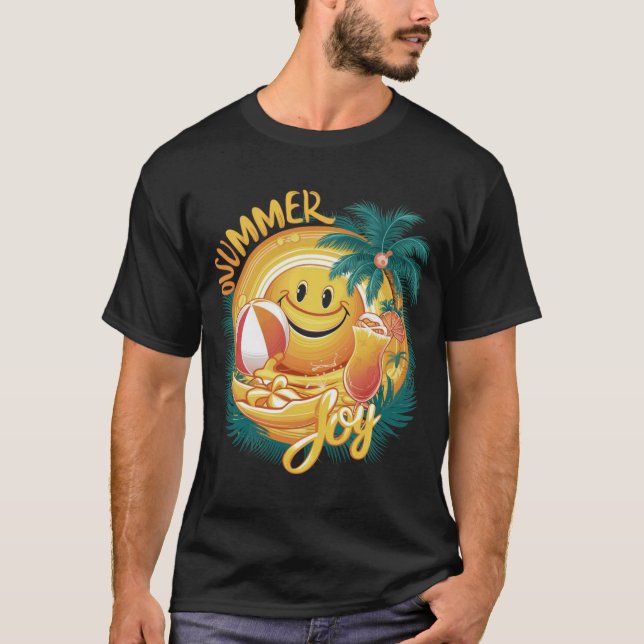 Konstruktionspaket för sommart-shirt, sommarstrand t shirt (Framsida)